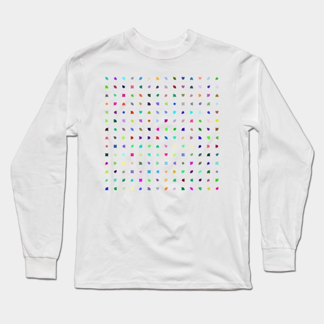 Colored Drops Sandy Long Sleeve T-Shirt by FAROSSTUDIO